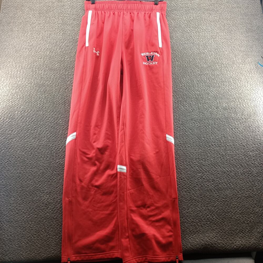 NWT Under Armour Wesleyan Hockey Men Warm Up Pants Red Medium